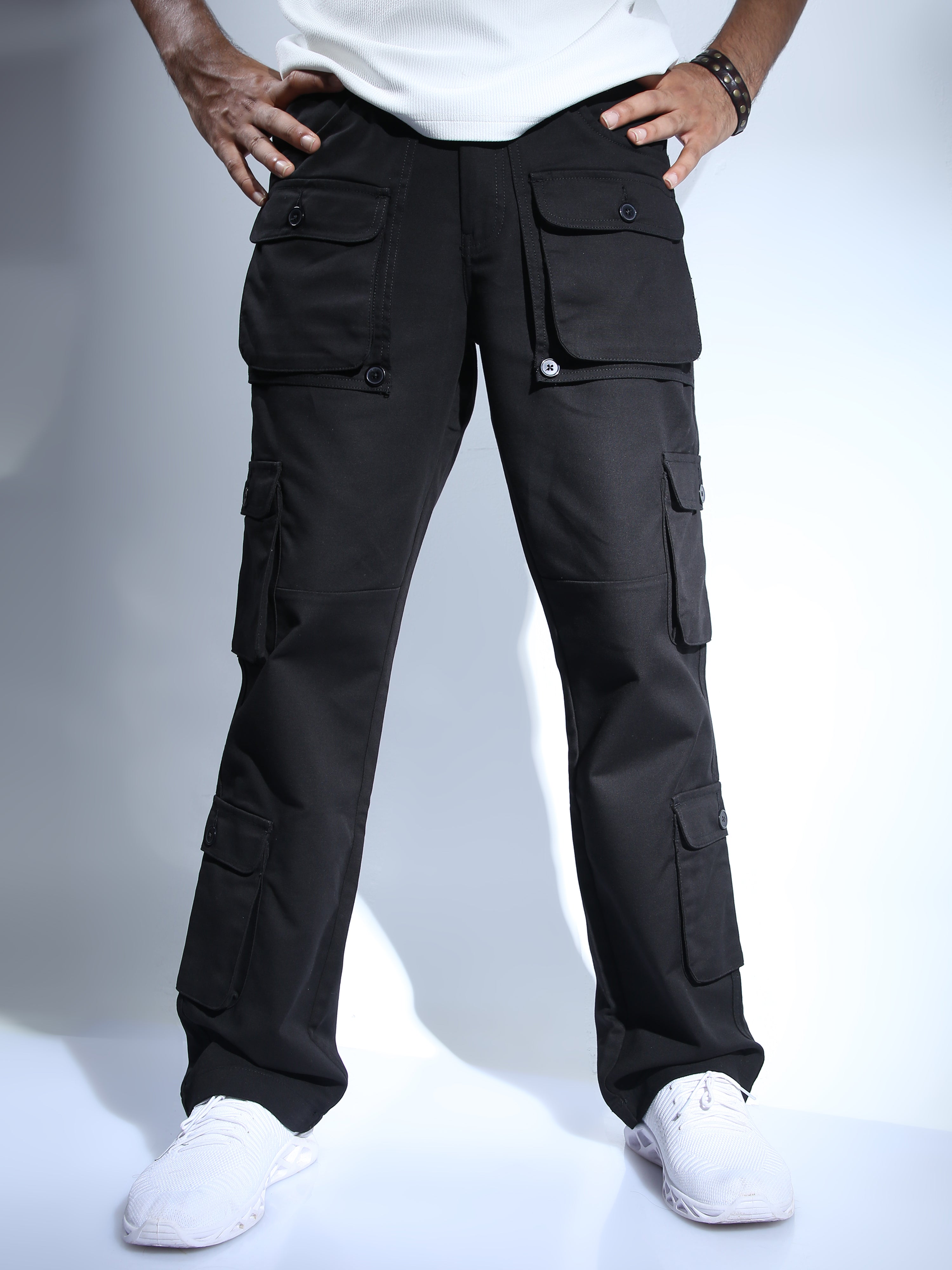 Buy EL Jogers Stylish Black Cargo Pants for Men Online In India At  Discounted Prices